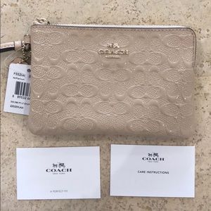 Authentic Coach wristlet. Patent leather. NWT.